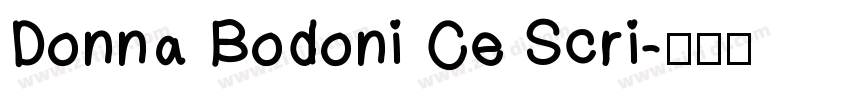 Donna Bodoni Ce Scri字体转换